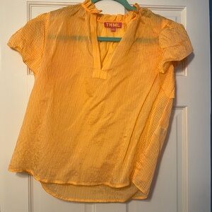 Orange blouse
